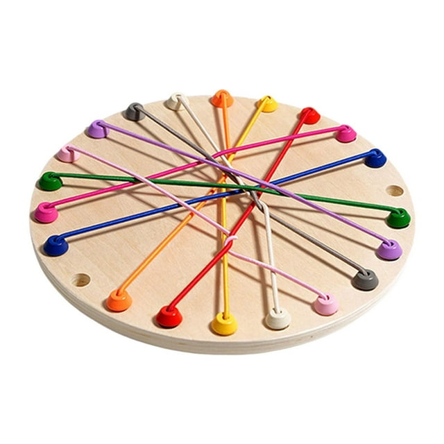 Juguete de cuerda para desenredar, juguete para desatar el nudo, tablero de juguetes de escritorio para el desarrollo de la inteligencia. redondo
