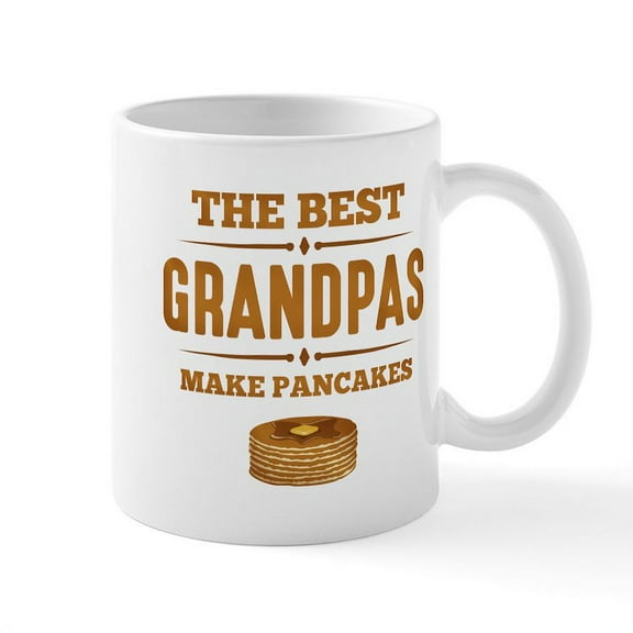 CafePress - Best Grandpas Make Pancakes Mug - 11 oz Ceramic Mug - Novelty Coffee Tea Cup