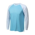 thumbnail image 2 of Men's Fashion Color Blocked Long Sleeve Athletic T Shirt Breathable Workout Top for Running Gym Training Men's Oversized Tshirts Workout T-Shirt, 2 of 5