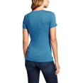 thumbnail image 2 of Womens Crew Neck Shot Sleeve T Shirt Classic Plain Athletic Cotton Basic Tee, 2 of 3