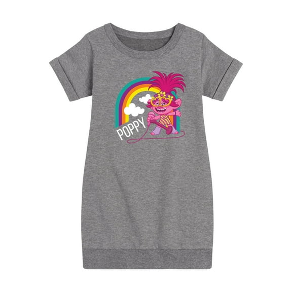 Trolls - Poppy Singing - Toddler & Youth Girls Fleece Dress