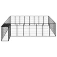thumbnail image 3 of vidaXL Dog Playpen Kennel Dog Cage Puppy Pet Exercise Wire Fence Steel Black, 3 of 5