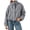 Black #02, variant on Women Plaid Zipper Bomber Jacket Stand Collar Long Sleeve Jacket Cropped Outwear with Pockets S