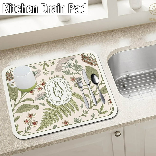 Sentmoon Kitchen Countertop Technology Cloth Pad Coffee Table Tabletop Dishes Cup Drying Pad Wash- Heat Insulation Pad Soft Absorbent Pad Deals of the Day Clearance Prime