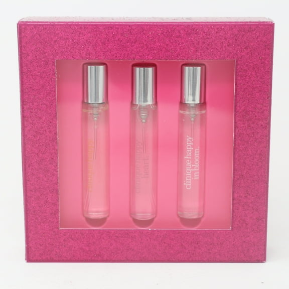 Clinique A Little Happiness 3-Pcs Travel Perfume Spray Set  / New With Box