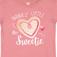 thumbnail image 4 of Inktastic Nana's Little Sweetie with Pink Heart Cookie Boys or Girls Baby T-Shirt, 4 of 5