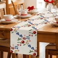 thumbnail image 5 of Spring Botanical Table Runner 70 Inches, Rustic Summer Fruits Floral Bed Runner Dresser Scarves Tabletop for Indoor Outdoor Parties/Ceremony/Banquet, 13" x 70", 5 of 9