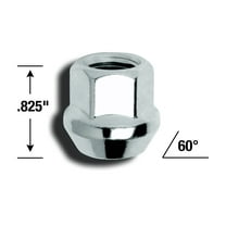 Gorilla Automotive 30037B Acorn Open End Bulge Lug Nuts (12mm x 1.50 Thread