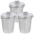 thumbnail image 1 of 3pcs Miniature Trash Can Mini House Garbage Pail Tiny House Decorative Accessories, 1 of 7