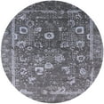 thumbnail image 1 of Ahgly Company Indoor Round Mid-Century Modern Gray Oriental Area Rugs, 8' Round, 1 of 6