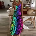 thumbnail image 3 of Animal Print Patterns Design Sleeveless Dress Woman Fashion Long Dresses Women's Summer Suit Dress 2025, 3 of 7