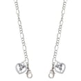 thumbnail image 1 of Lacrosse Sticks on Open Heart Silvertone Face Mask Necklace, 1 of 2