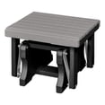 thumbnail image 1 of Muebles otomanos americanos clásicos deslizantes, gris claro y negro, 1 of 7