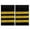 Golden epaulette 3 b, variant on Giaone 1Set Captain Epaulets Pilot Uniform Epaulet Pilot Uniform Accessory