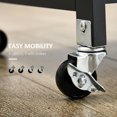 thumbnail image 2 of Storage Kitchen Island | Organize Drinkware, Display Wine | Bamboo - like Top, Easy Mobility | For Tight Spaces, 2 of 5