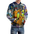 thumbnail image 6 of Scooby Doo Unisex Adult Sweatshirt Novelty Hoodie 3D Print Casual Sweater Jacket Pullover Hoodie Fall Winter Clothes 6XL, 6 of 8