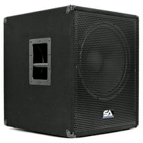 Seismic Audio - Shockwave-15 - Powered 15" Pro Audio/DJ Subwoofer Cabinet with Class D Amp 1000 Watts