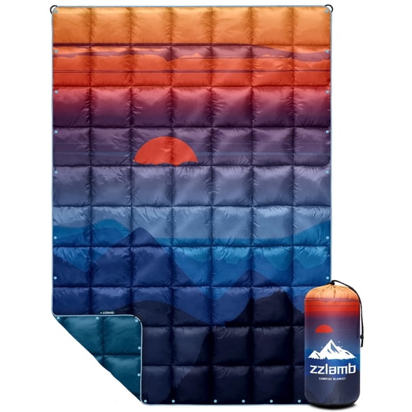 Manta de camping zzlamb, 132 x 191 cm, ligera, cálida y acogedora