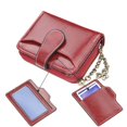 thumbnail image 4 of Wallets With Zipper Shaped Metal Buckle Heart Shaped Chain Compact And Portable (Brown), 4 of 5