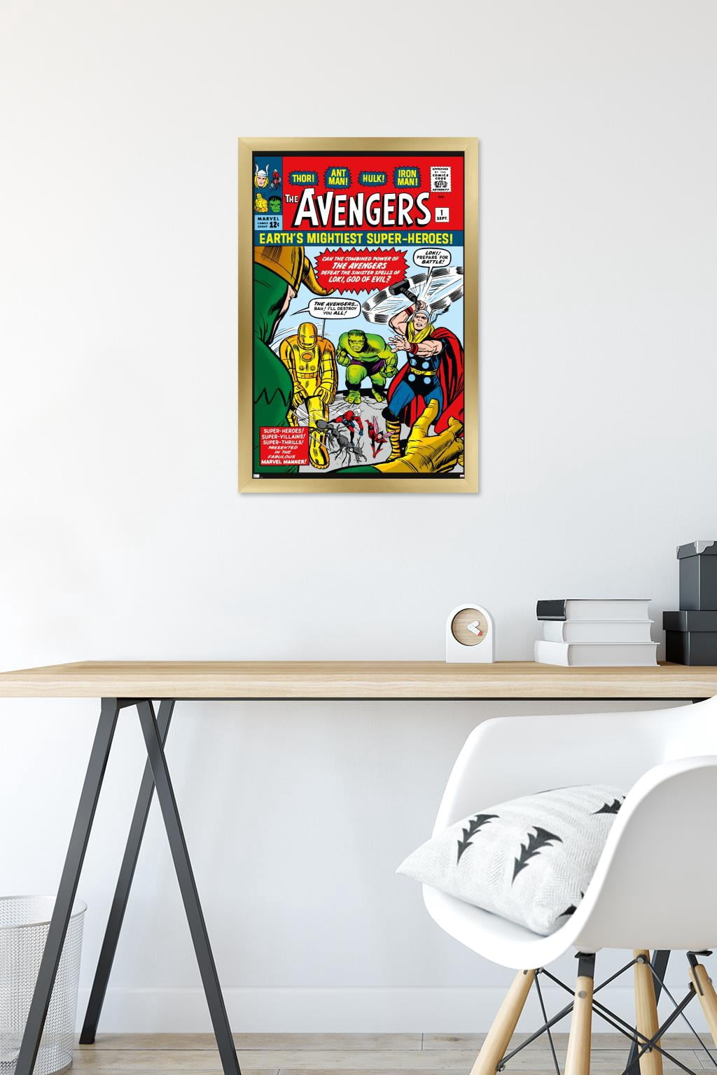 Marvel Comics - Avengers #1 Wall Poster, 14.725" x 22.375" Framed