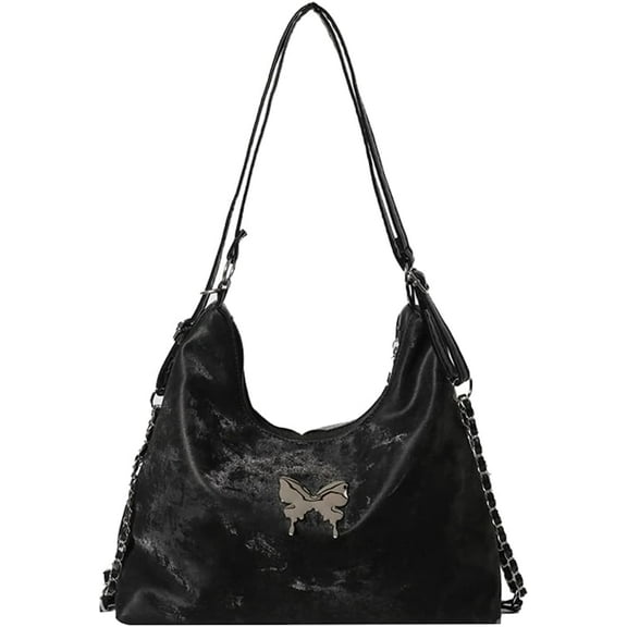 Hobo Bags for Women PU Leather Top-Handle Satchels Stylish Shoulder Bags Cute Crossbody Purse with Adjustable Strap