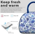 thumbnail image 3 of Insulated Lunch Bag Women, Reusable Marine Jellyfish Shells Octopus Starfish Tote Lunch Box, Leakproof Cooler Lunch Bags for Work Office Travel Picnic, 3 of 4