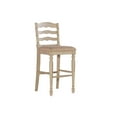 thumbnail image 6 of Linon Marino Full Back Wood Bar Stool, 30" Seat Height, White Wash Finish, 6 of 10