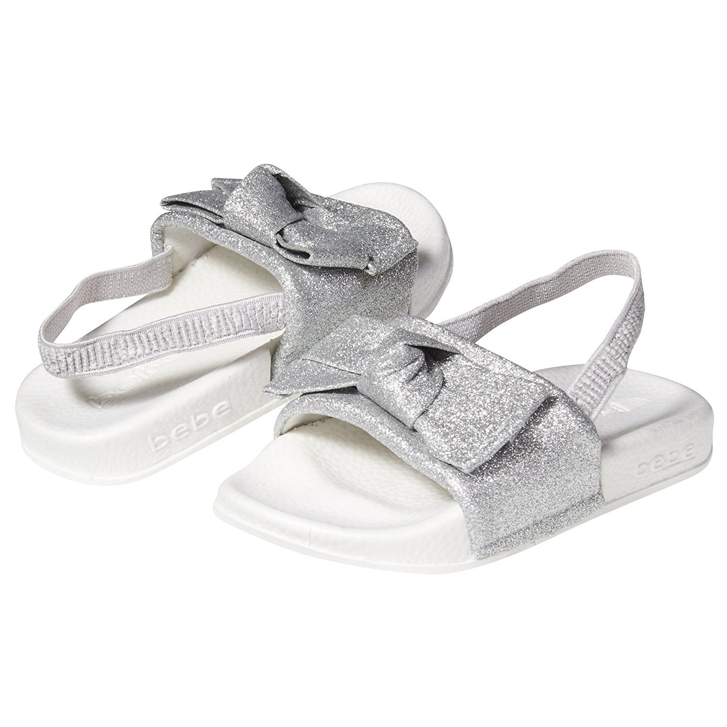 silver flat sandals size 12