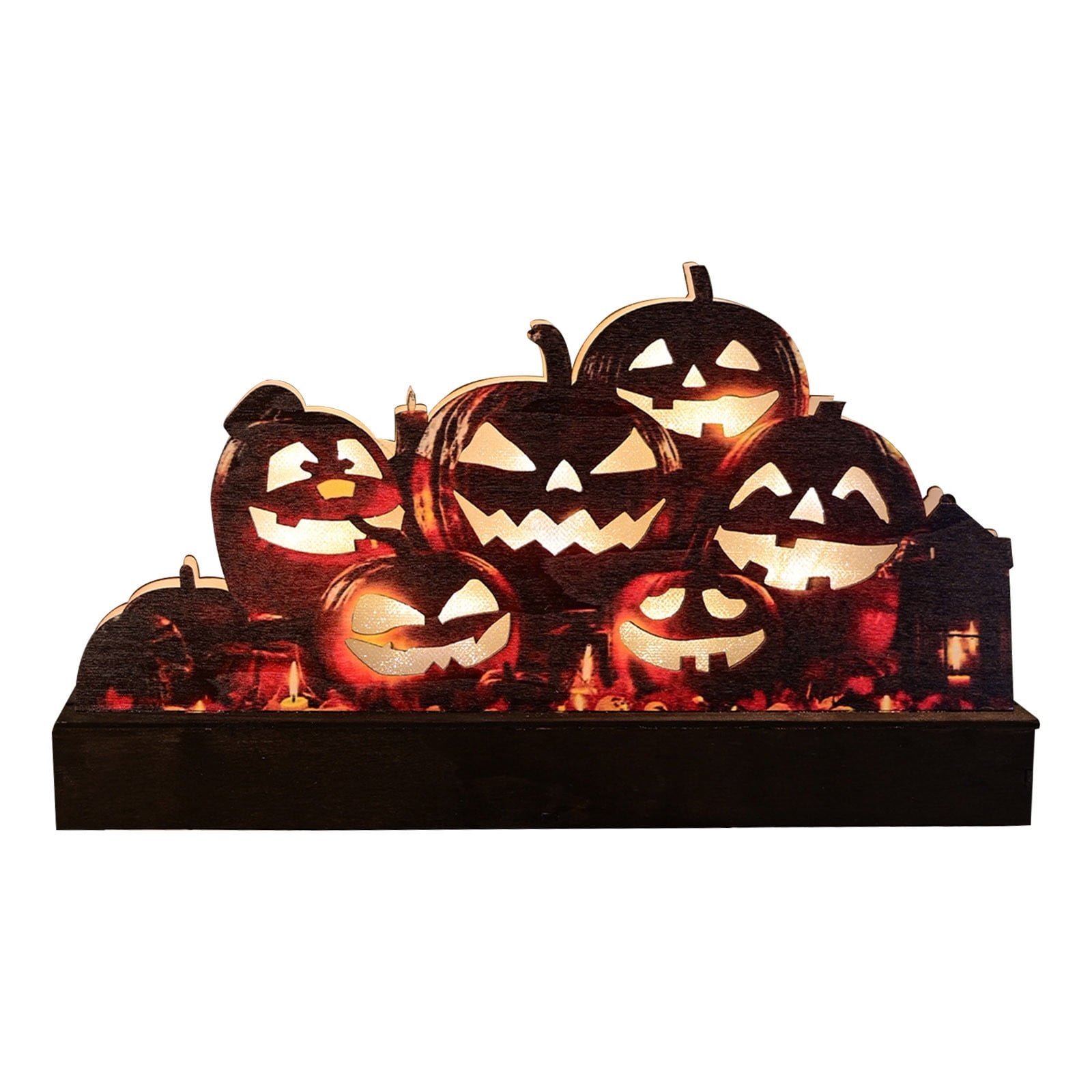 Decoration Automne Citrouille De Décoration, 2 Pcs LED Citrouille