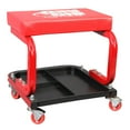 thumbnail image 2 of Torin Tabouret de Garage Roulant Rembourré avec Plateau à Outils, Rouge, 2 of 3