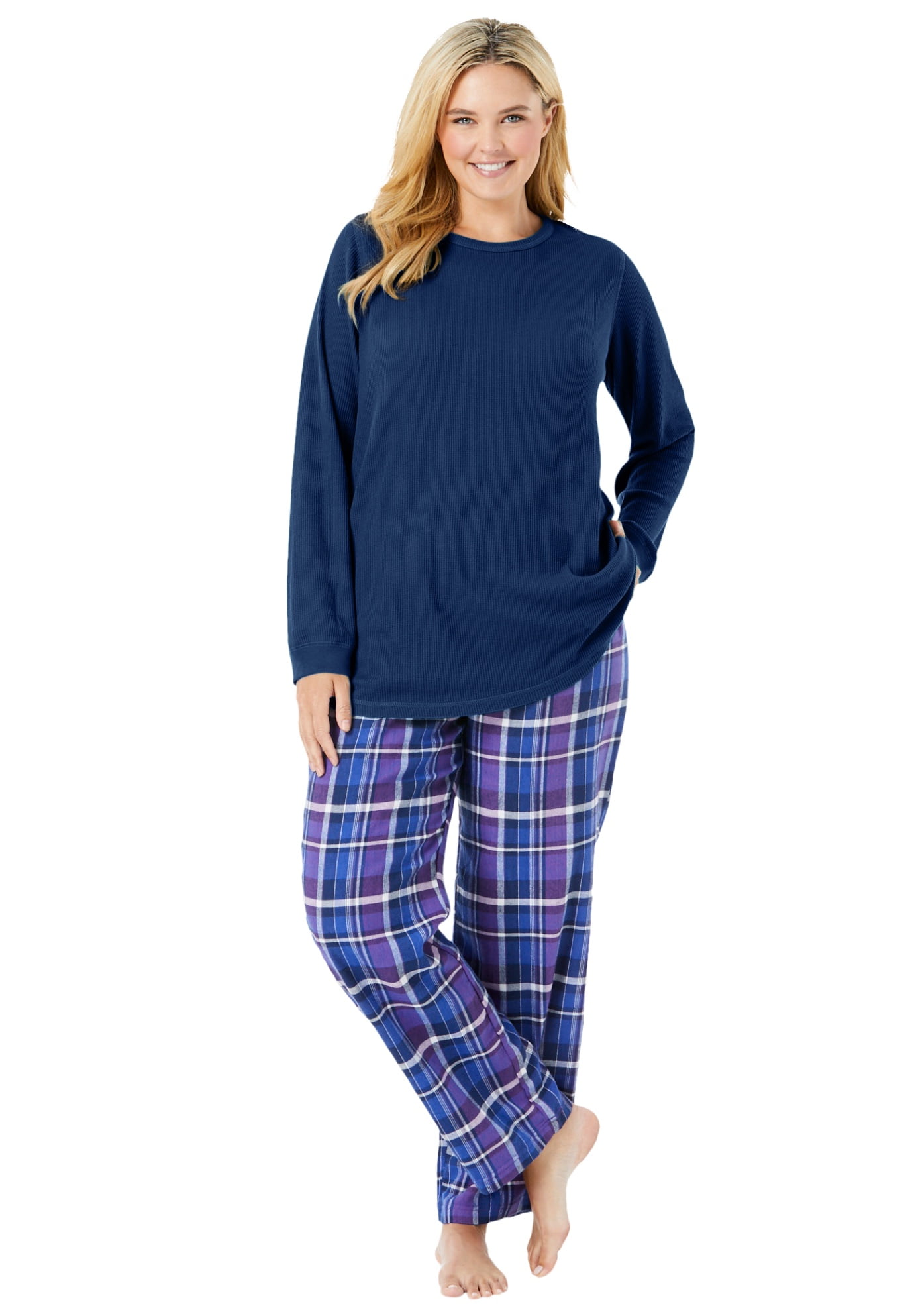 hanes thermal pajamas