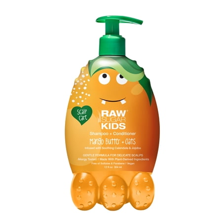 Raw Sugar Kids Shampoo + Conditioner Mango Butter + Oats 12 fl oz