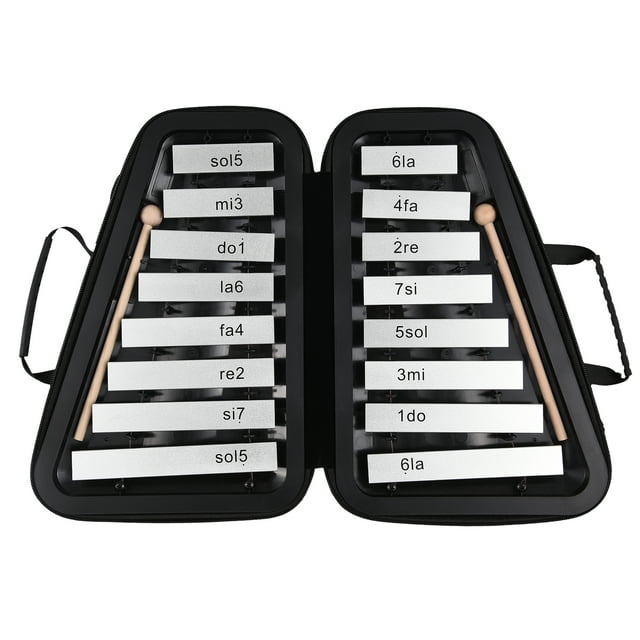 Amdohai 16 Keys Glockenspiel 16-Note Aluminum Plate Xylophone Early Educational