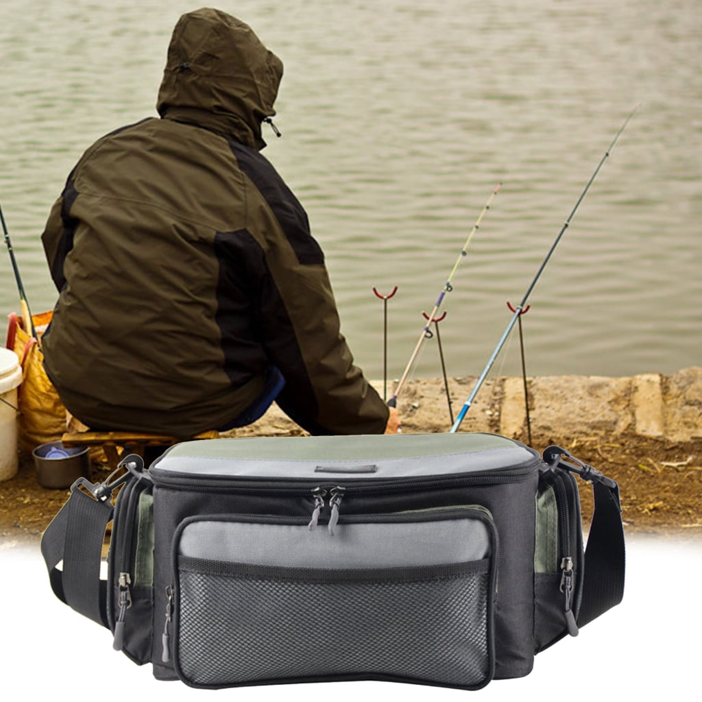 Outdoor Fishing Tackle Bag Backpacks Waterproofs Multipockets Fishing Gear Storage Bag Large Capacity Pouches