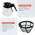 thumbnail image 6 of Caynel Black 5-Cups Programmable Coffee Machine With with Large Removable 25 oz Water Tank, 6 of 8