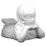Day Dreaming Girl Statue - Natural Stone Appearance - Made of Resin - Lightweight - 16" Height