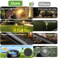 thumbnail image 5 of 6 Pack Solar Pathway Lights Outdoor , Decorative Solar Garden Lights Waterproof Glass Stainless Steel Auto-on/off Solar Landscape Lights for Lawn, Patio, Yard, Garden, Pathway, Driveway, 5 of 12