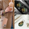 thumbnail image 5 of Jeiento Sunflower Car Seat Cover Full Set of 14 Steering Wheel Cover Seat Belt Pads Leopard Print Armrest Cover Cup Holders Headrest Covers Key Ring Universal Fit for Most Vehicles, 5 of 7