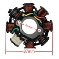 thumbnail image 2 of Stator Magneto - 8 Coil - 5 Wire For 50cc-150cc Scooter Mopeds GY6 Roketa Tank NST TaoTao Peace Sunl, 2 of 8