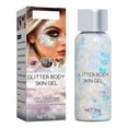thumbnail image 2 of Sequin Gel Set Makeup Fish Scale Sequin Gel Glitter Stage Performance Eyeshadow Makeup Props Suitable For Festive Masquerade Birthday Makeup, Makeup Eye Shadow, 2 of 9