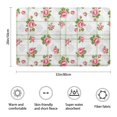 thumbnail image 3 of Pioneer Flower Floral Print Pattern Bathroom Rugs Mat, Non Slip Microfiber Bathroom Rug with Rubber Backing, Soft Mats for Bathroom Floor Tub Shower, 20"x32", 3 of 5