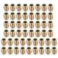 thumbnail image 3 of Threaded Insert Nuts Zinc Alloy Hex-Flush M6 Internal Threads 13mm Length 50Pcs, 3 of 4