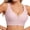 Pink, variant on No Wire Jelly Bras, Women Daily Wireless Seamless Comfort Bra with Deep V Shape & Anti-Sag Support