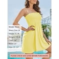 thumbnail image 5 of As Rose Rich Women's Cover up Beach Strapless Mini Dress, L, 5 of 9