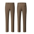 thumbnail image 5 of Men's 2 Piece Brown Double Breasted Suits Slim Fit Tuxedo Jacket and Dress Pants Set for Wedding Business Prom, 5 of 7