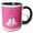 Black/White, variant on 3drose, True Love Birds - Cute Art - Animals - Adorable, 11oz Mug