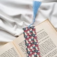 thumbnail image 6 of Kdxio Beautiful Flower Print Metal Tassel Bookmarks,Perfect Gift for Art Lovers and Bookworms Metal Bookmarks for Women, 6 of 8