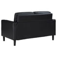 thumbnail image 6 of Ruth Upholstered Track Arm Loveseat Black, 6 of 10