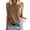 Brown, variant on SNKSDGM Female Womens Tank Tops Dressy Casual V Neck Tank Top for Women Loose fit Xxl Womens Workout Sexy Cool O Neck Sleeveless Solid Breathable Tank Tops Shirt L