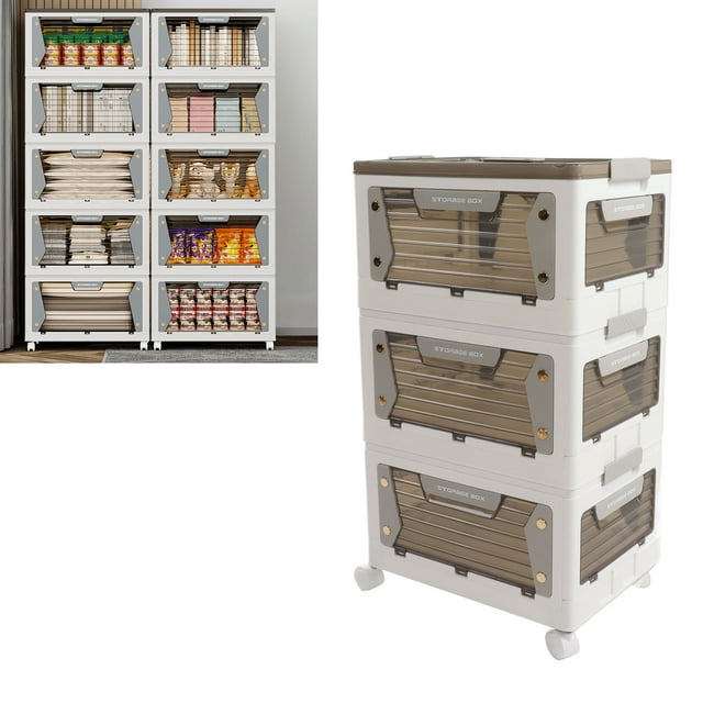 Bac de Rangement Pliable Empilable, Boîte de Rangement Pliable Empilable Organisateur de Rangement Pliable Empilable Boîte de Rangement Pliable de Qualité Professionnelle